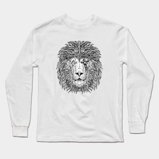 Jesus Lion God Bible Cross Trust Christ King Present Church Long Sleeve T-Shirt